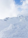 Snow in the mountains of Sochi