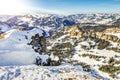 Snow mountains winter landscape on sunny day. Ifen, Bavaria, Germany. Royalty Free Stock Photo