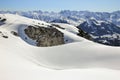 Snow mountains winter landscape on sunny day. Ifen, Bavaria. Royalty Free Stock Photo