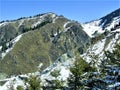 Snow in the mountains, Medeu Royalty Free Stock Photo