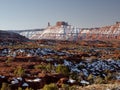 Snow Near Fisher Towers in Utah