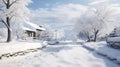 snow outdoor countryside white rural