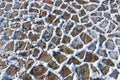 Snow pattern on the ground