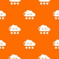 Snow pattern vector orange Royalty Free Stock Photo