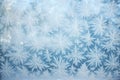 snow patterns formed on a window