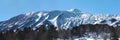 Snow peak of Etna volcano, Sicily Royalty Free Stock Photo