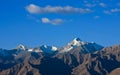 Snow peak of Himalays mountain in Stok Range, Ladakh, India.