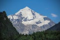 Snow peaks, Mt. Tetnuldi, Upper Svaneti, Georgia Royalty Free Stock Photo