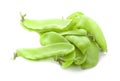 Snow peas isolated on white background Royalty Free Stock Photo