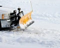 Snow plow Royalty Free Stock Photo