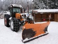 Snow plow truck