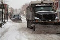 Snow plow trucks