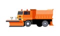 Snow plow utility truck