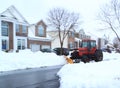 Snow Plowing on Street