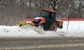 Snow plowing Royalty Free Stock Photo