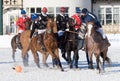 Snow polo cup Royalty Free Stock Photo