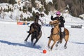 Snow polo World Cup 1018 event in Sankt Moritz Royalty Free Stock Photo