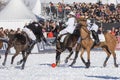 Snow polo World Cup 2018 event in Sankt Moritz Royalty Free Stock Photo