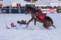 Snow polo World Cup 1018 event in Sankt Moritz Royalty Free Stock Photo