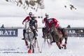 Snow polo World Cup 1018 event in Sankt Moritz Royalty Free Stock Photo
