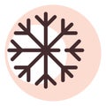 Snow proof material, icon Royalty Free Stock Photo