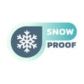Snow proof and resistant material