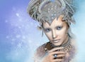 Snow Queen, 3d CG Royalty Free Stock Photo