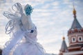 Snow Queen doll for Maslennitsa Royalty Free Stock Photo