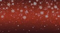 Snow red background. Royalty Free Stock Photo