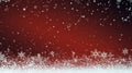 Snow red background. Royalty Free Stock Photo