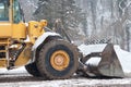 Snow removal vehicle Royalty Free Stock Photo