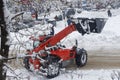 Snow-removing machinery