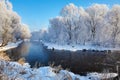 The snow and river and rime of forest