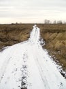 The snow road