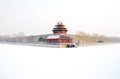 Snow scene at the Forbidden City (in Beijing)