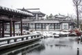 Snow scenery of ancient Chinese Gardens