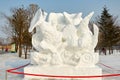 The snow sculpture - Back to nature