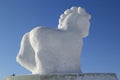 Snow sculpture - horse