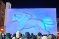 Snow sculpture at Sapporo Snow Festival site in Odori Park. Sapporo, Hokkaido, Japan, 8 February 2023