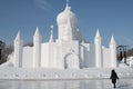 Snow sculptures- kissing Harbin Snow Sculptures 2018 life like snow carvings in fine detail