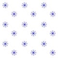 Snow seamless pattern blue white background