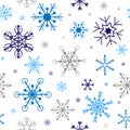 Snow seamless pattern Christmas celebration background concept,vector illustration. Royalty Free Stock Photo