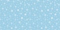 Snow seamless pattern. Subtle vector background with small white snowflakes Royalty Free Stock Photo