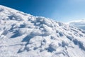 snow shaped by the wind Royalty Free Stock Photo
