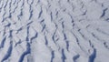 Snow shapes, lines, patterns and formations