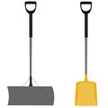 Snow shovel grey and yellow