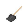 Snow shovel icon, cartoon style Royalty Free Stock Photo