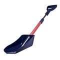 Snow shovel, isolated