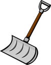 snow shovel vector illustration Royalty Free Stock Photo