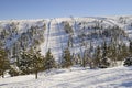 Snow skiing slope, Salen - Sweden Royalty Free Stock Photo